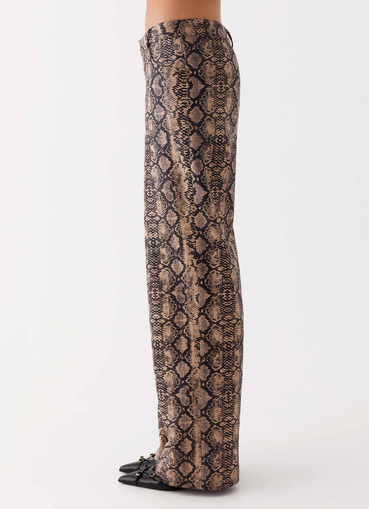 Presley Slim Fit Pants - Snake