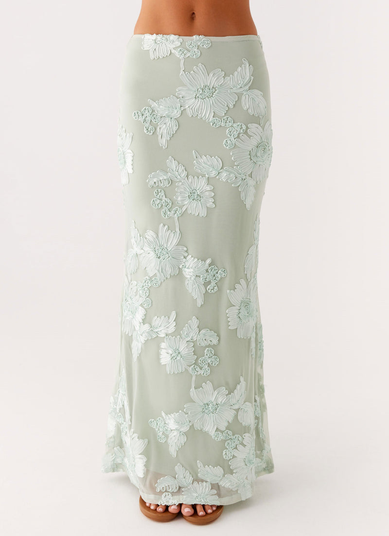 Radiate Maxi Skirt - Sage