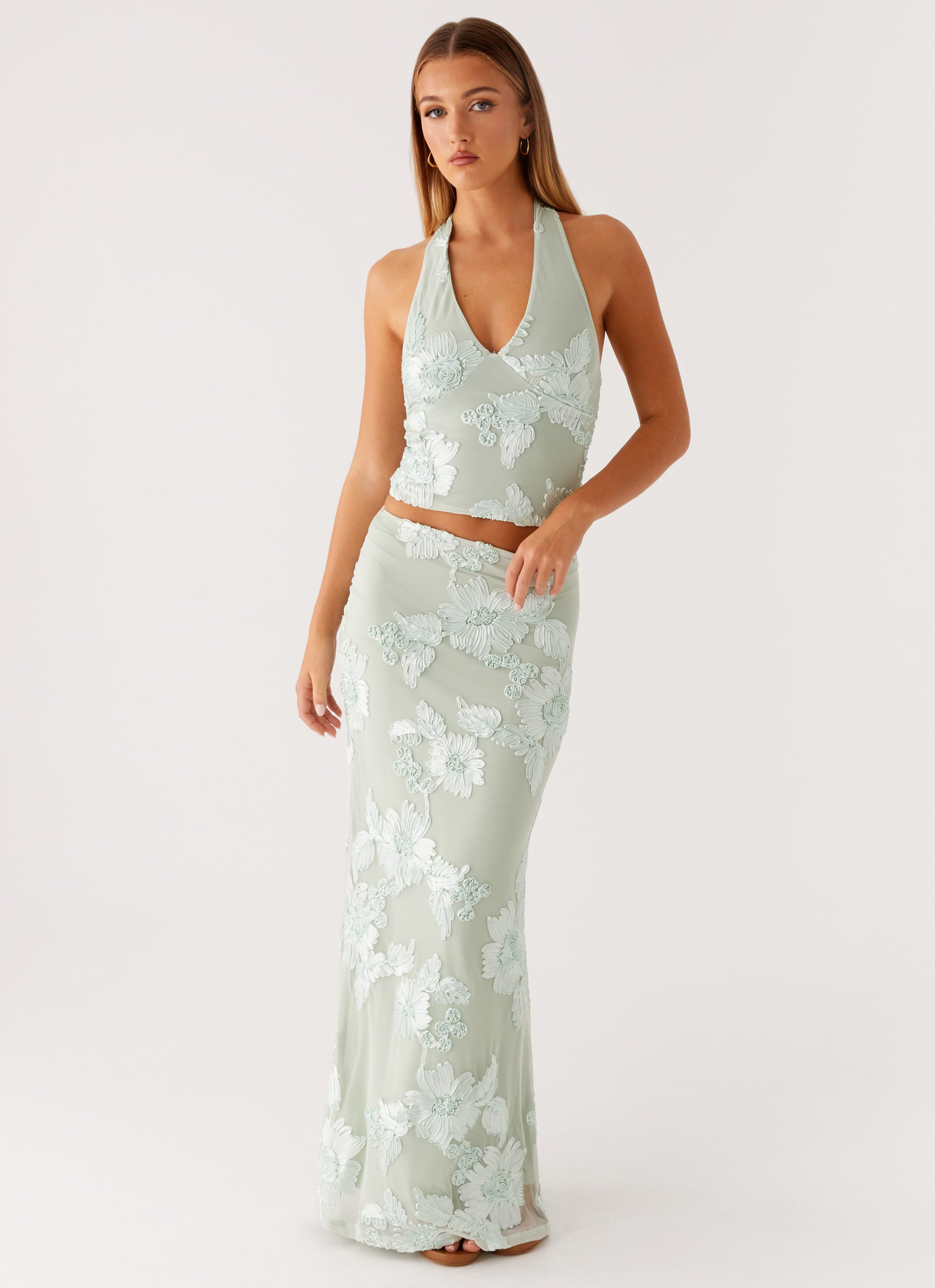 Radiate Maxi Skirt - Sage – Peppermayo UK
