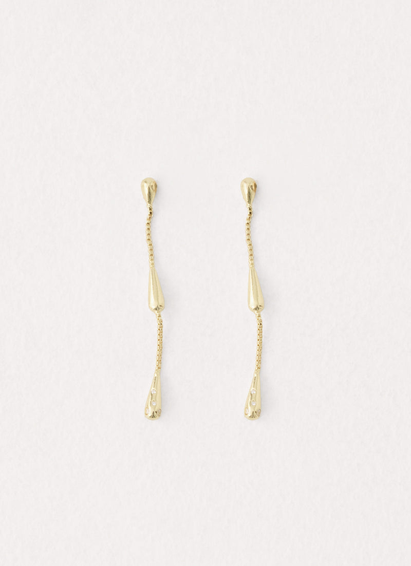 Raindrops Earrings - Gold