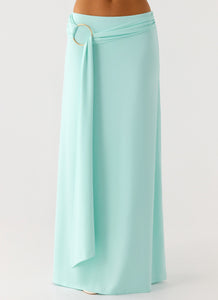 Ravi Maxi Skirt - Aqua