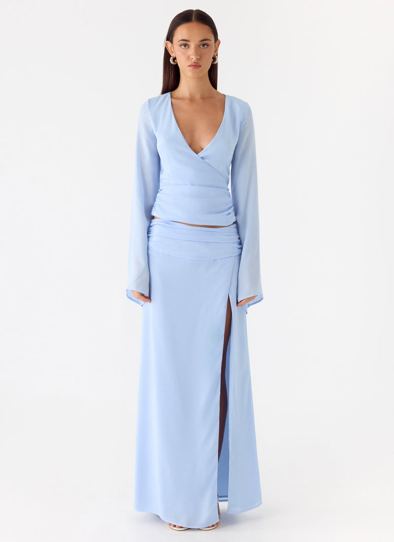 Remee Maxi Skirt - Blue