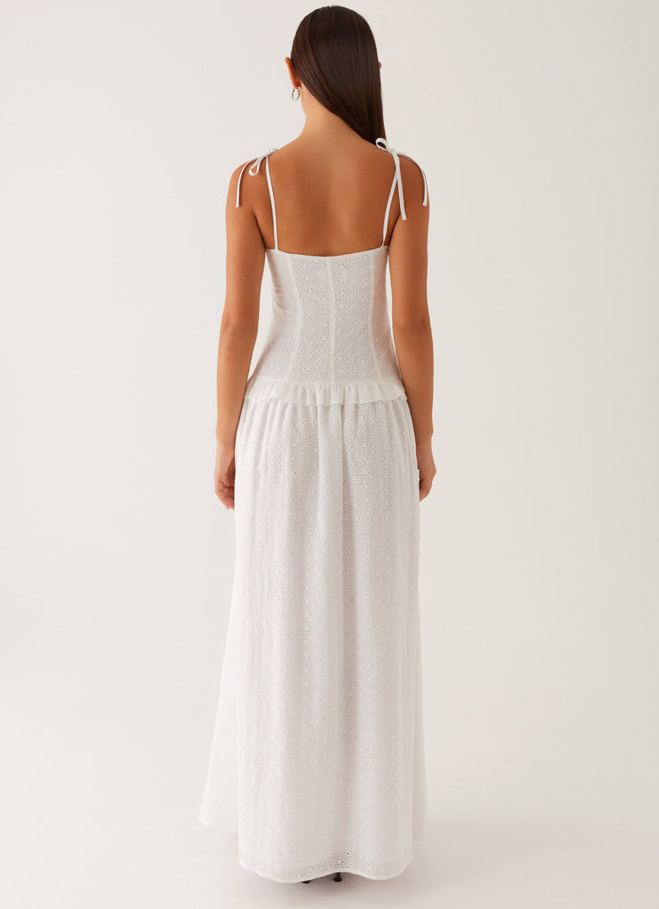 Reveria Twist Maxi Dress - Ivory