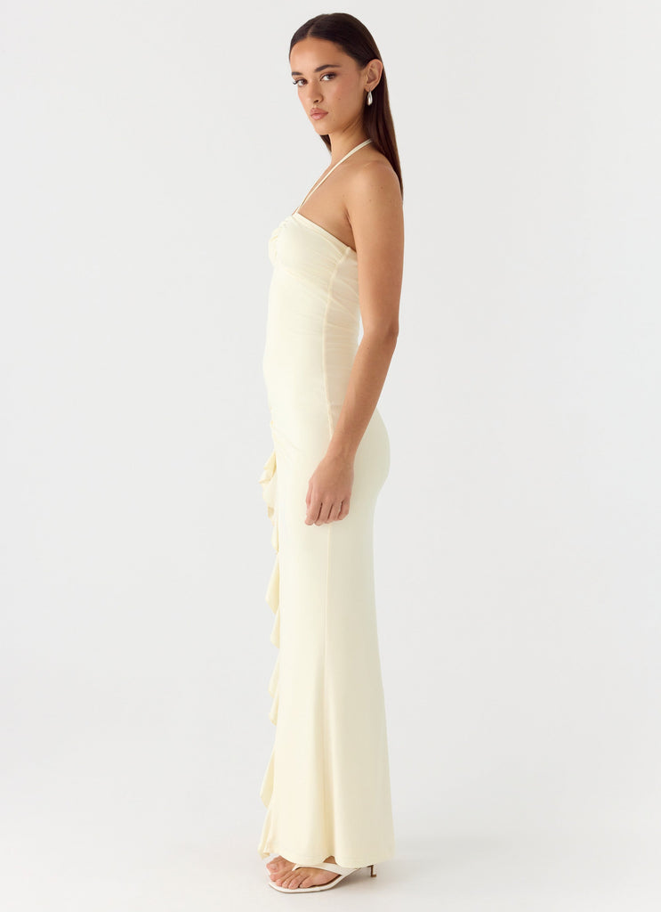 Right Hand Girl Maxi Dress - Lemon Yellow