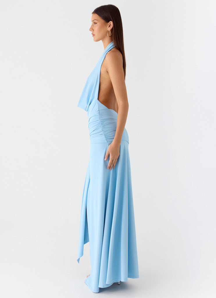 Rowan Ray Cowl Maxi Dress - Blue