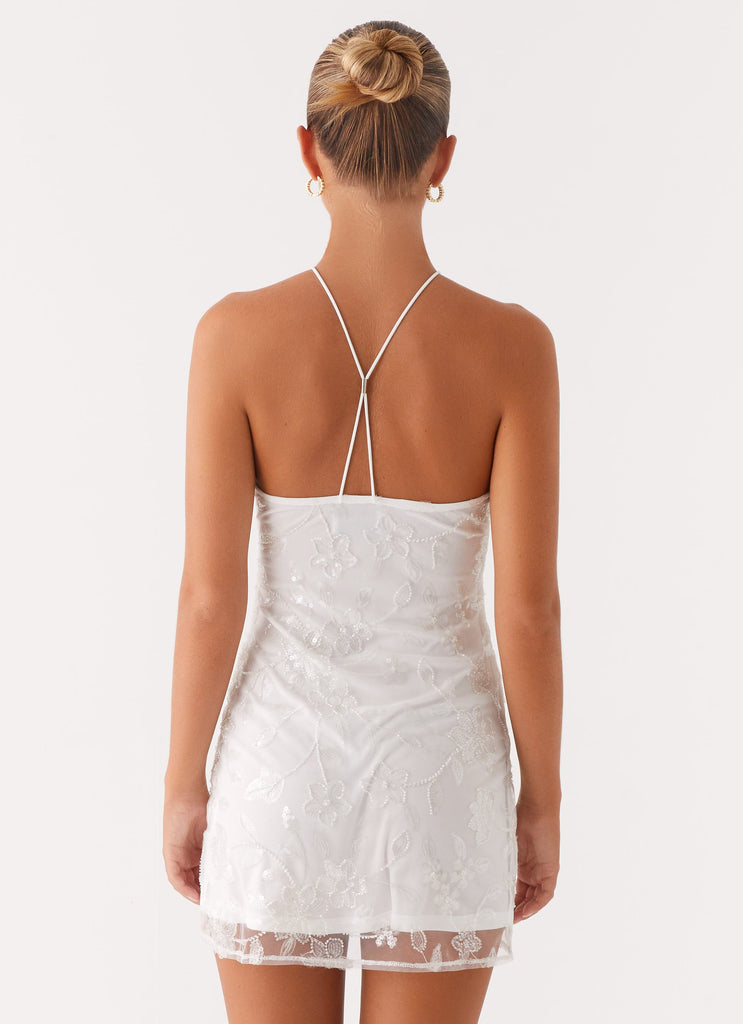 Mini Rumi Rumi Beaded Mini Dress - White – Peppermayo UK