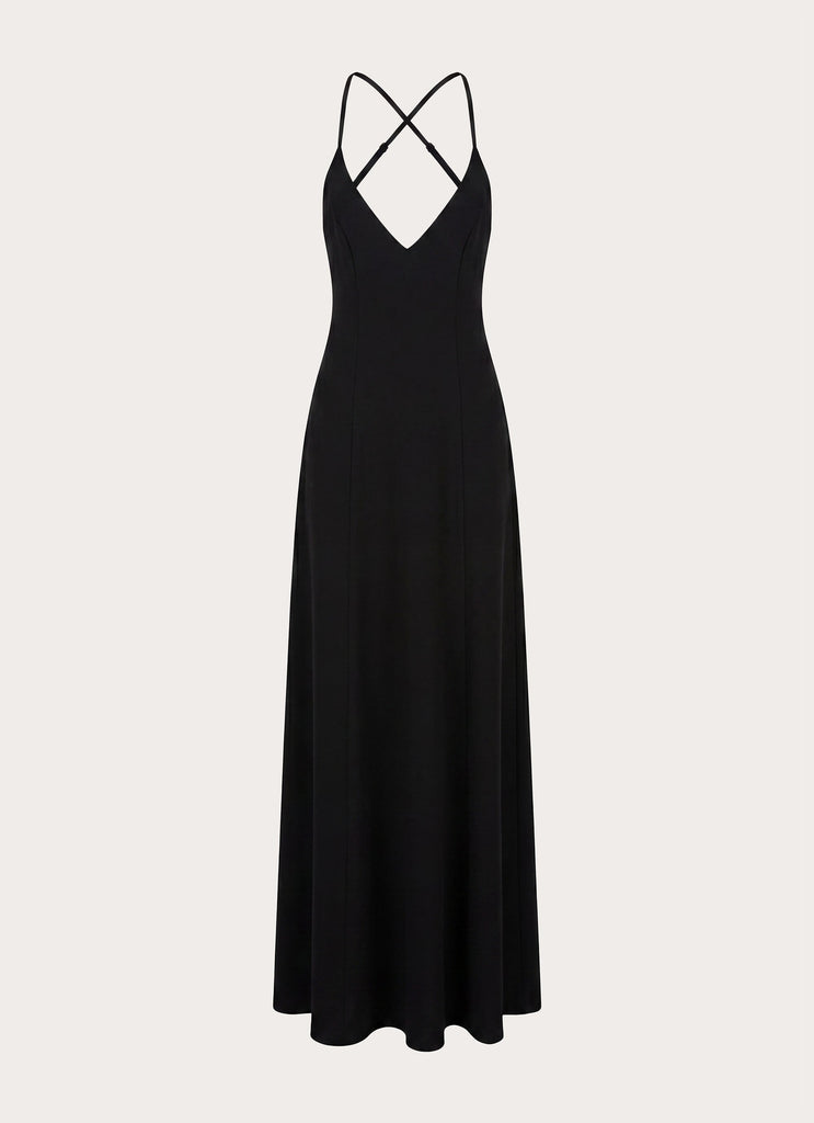 Russian Roulette Maxi Dress - Black