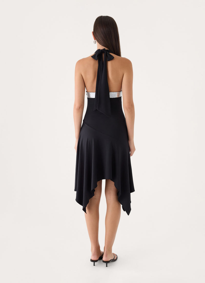 Rylae Midi Dress - Black