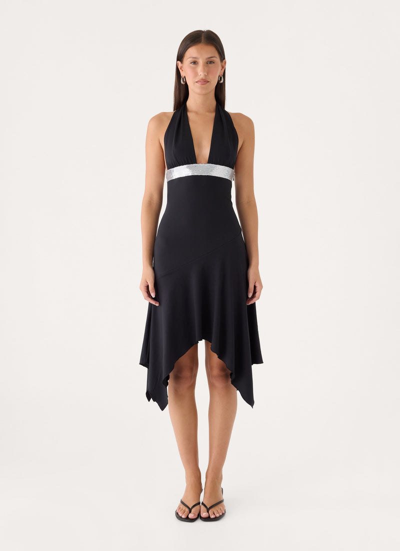 Rylae Midi Dress - Black