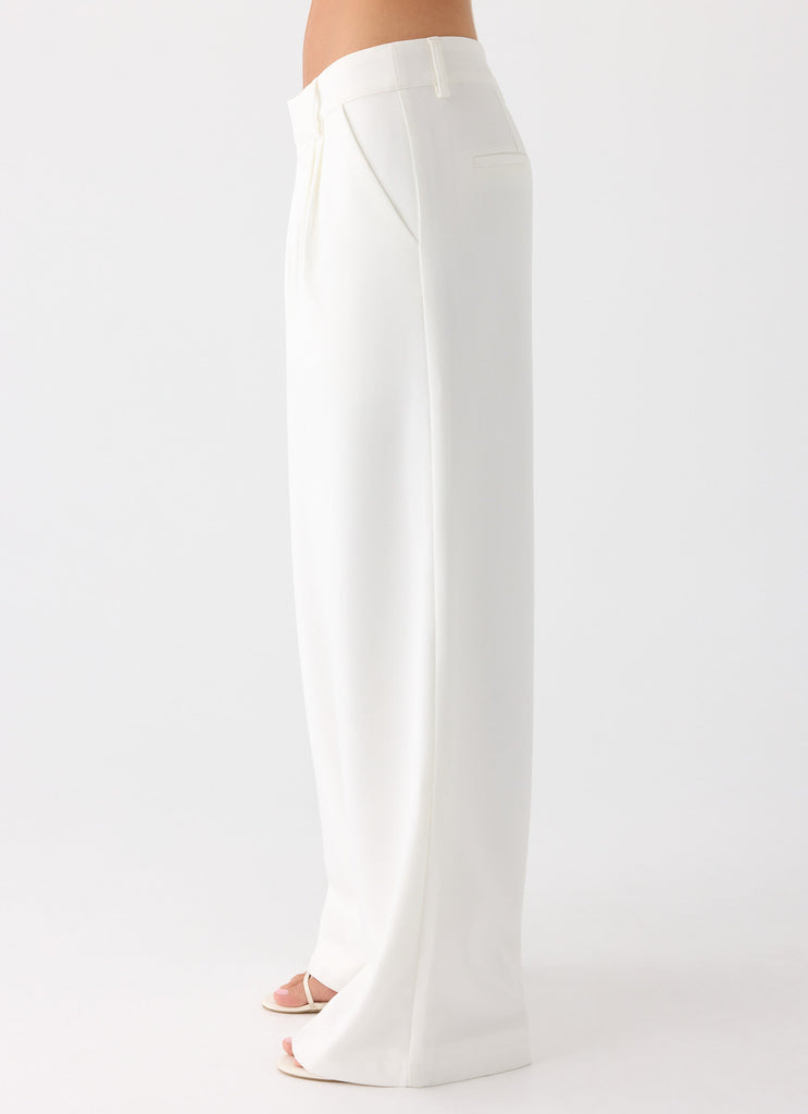 Samuel Low Rise Baggy Pants - White