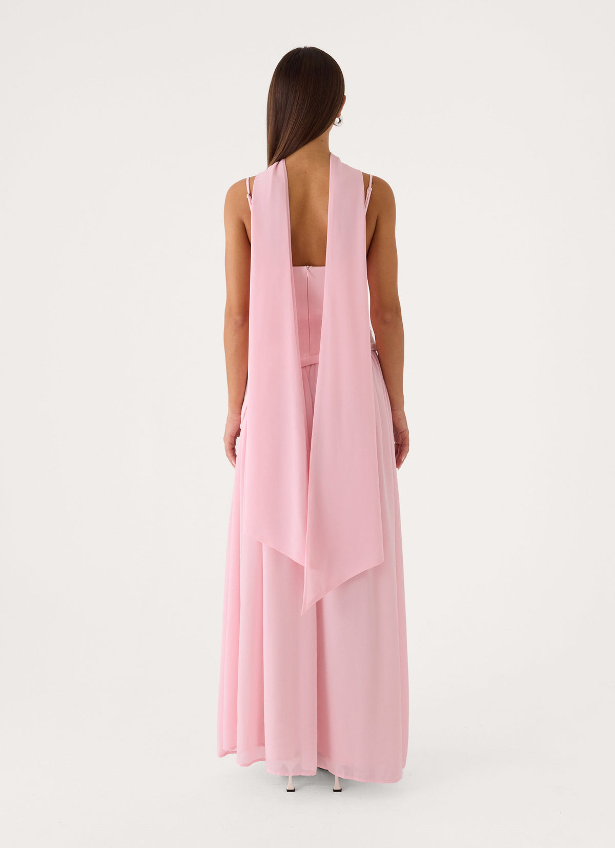Sancha Scarf Maxi Dress - Soft Pink