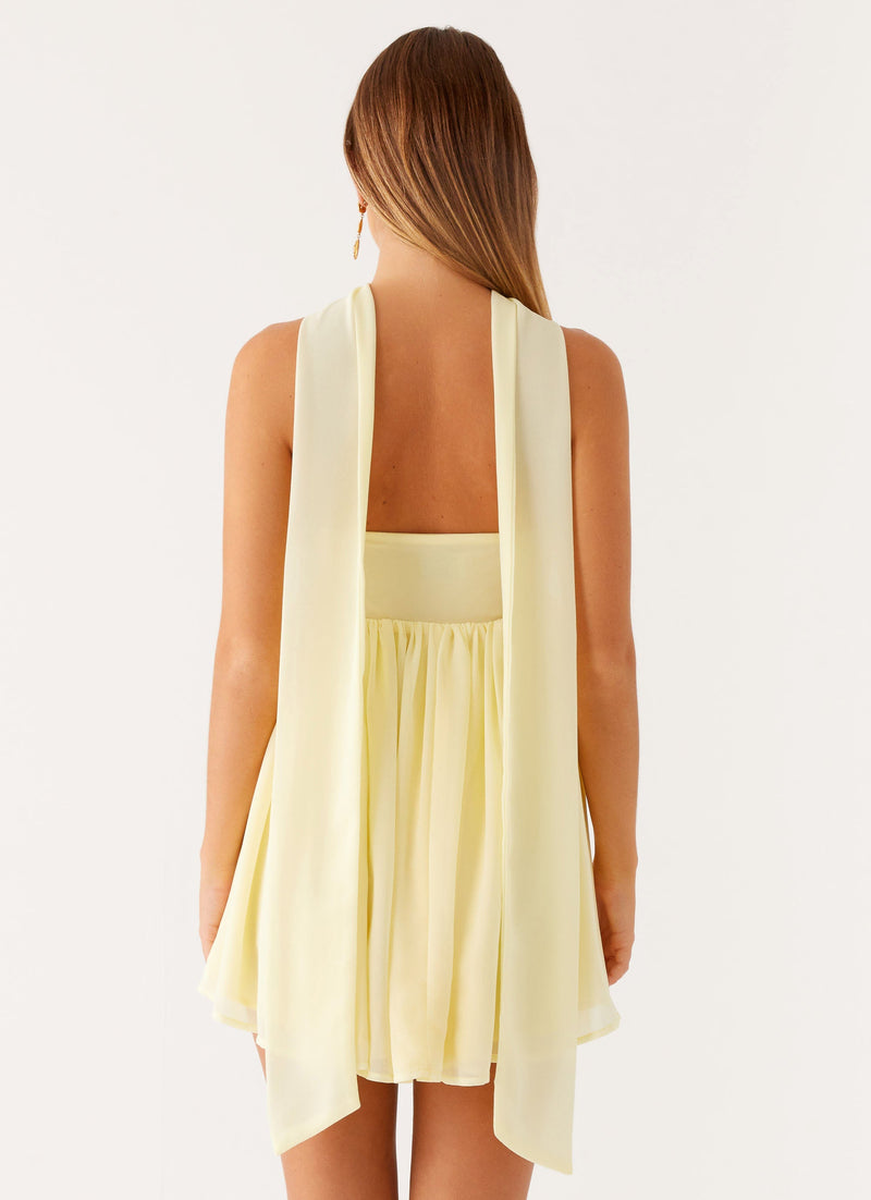 The Saturn Mini Dress - Yellow