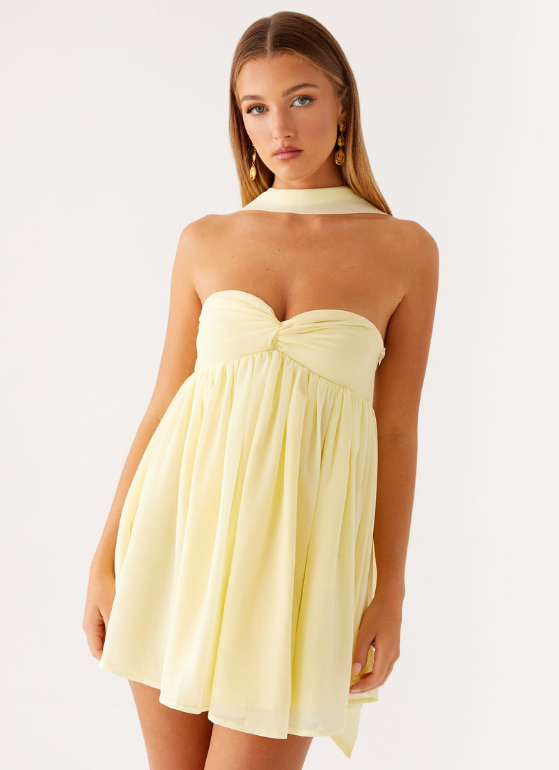 The Saturn Mini Dress - Yellow