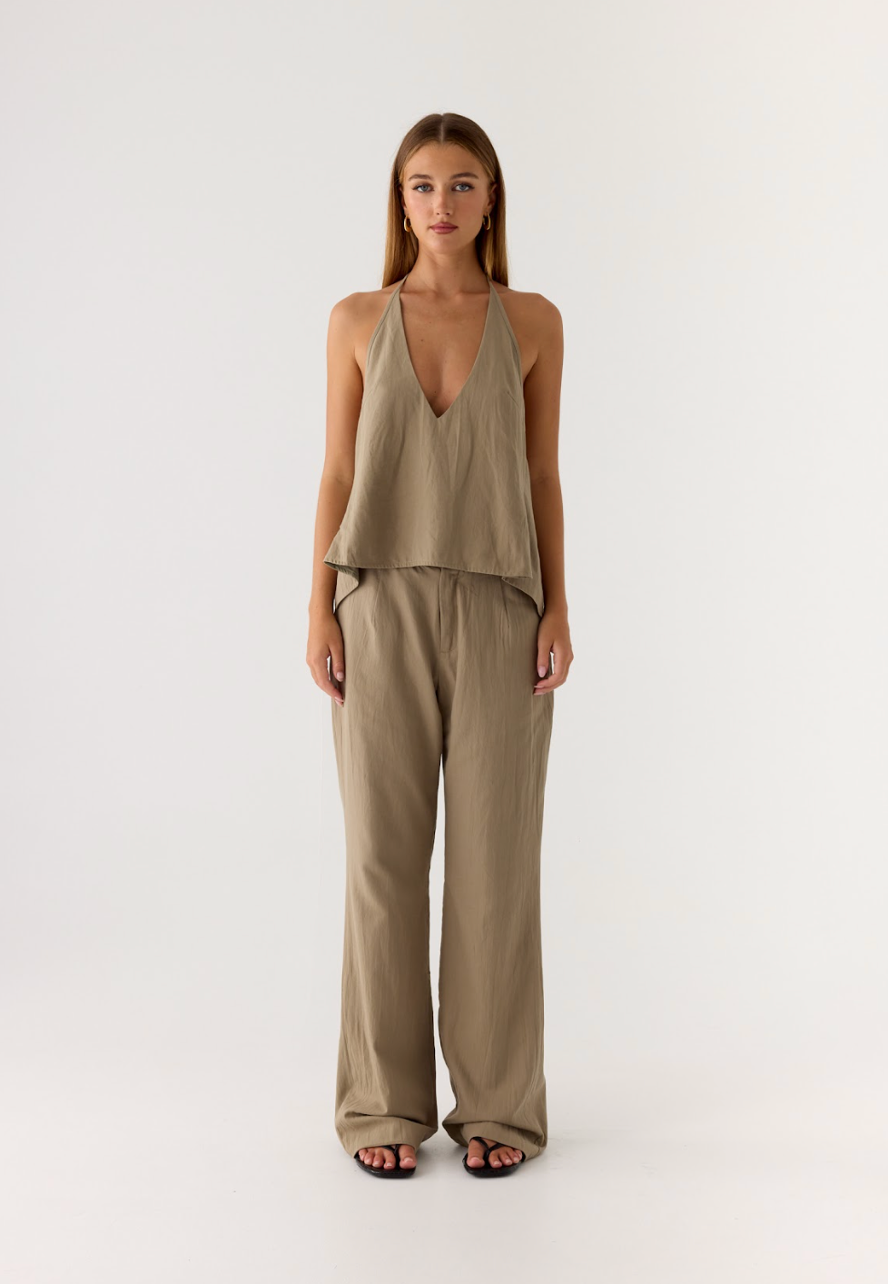 Ingrid Top - Sand Brown