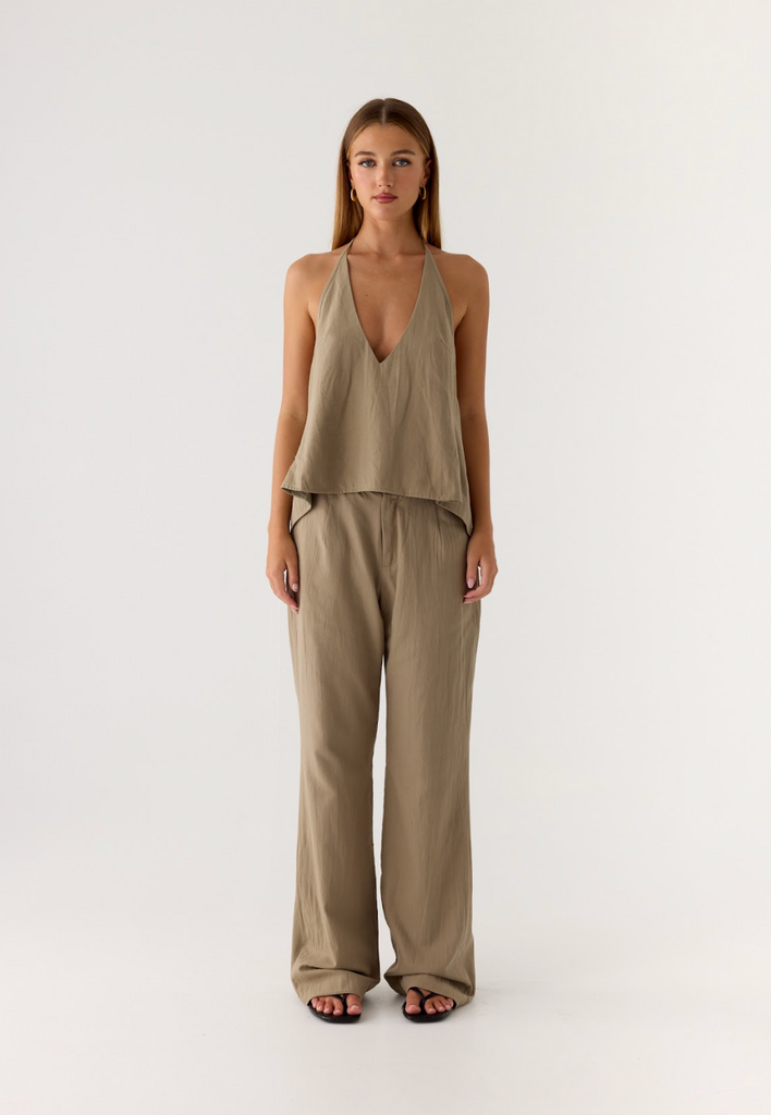 Ingrid Top - Sand Brown