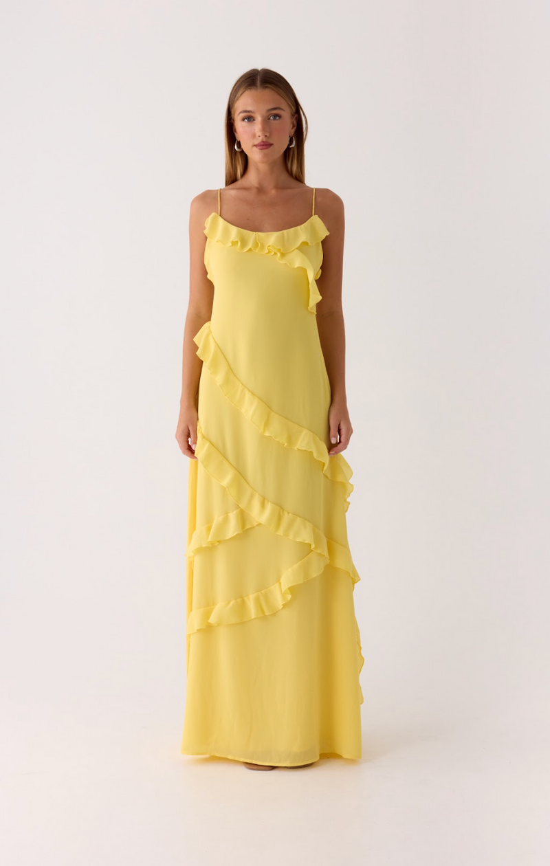 Mishal Maxi Dress - Bright Lemon