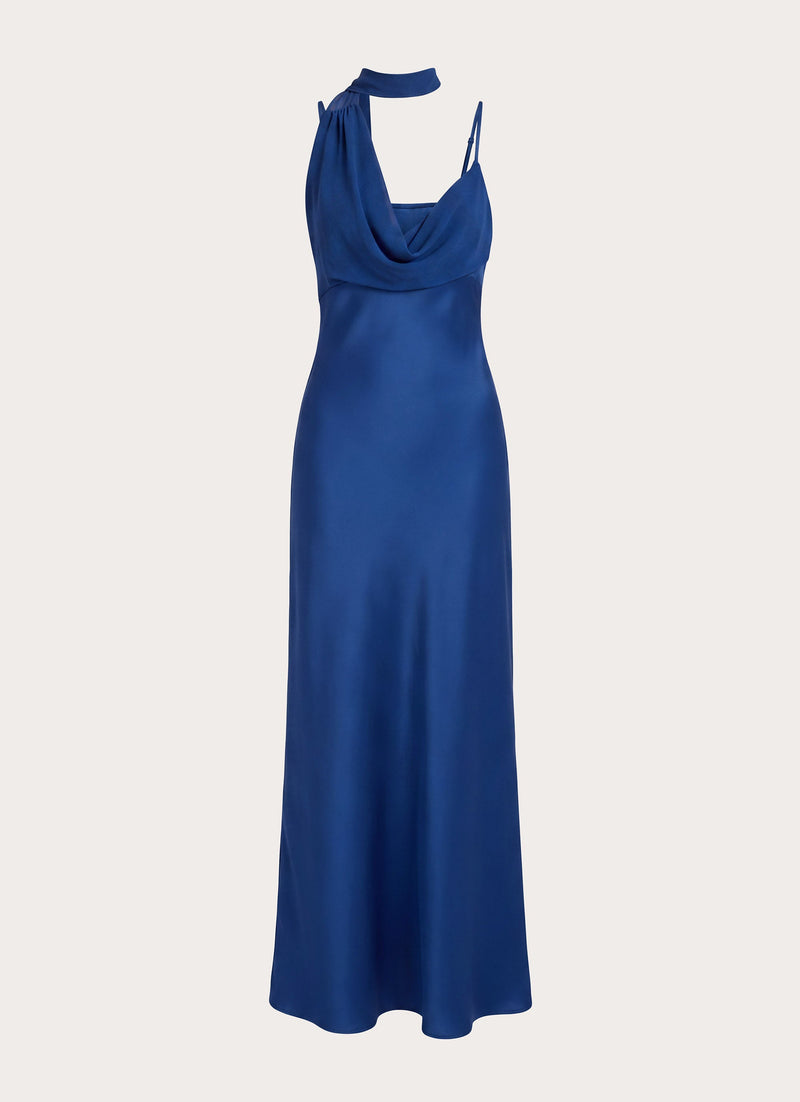 Seraphida Scarf Maxi Dress - Navy