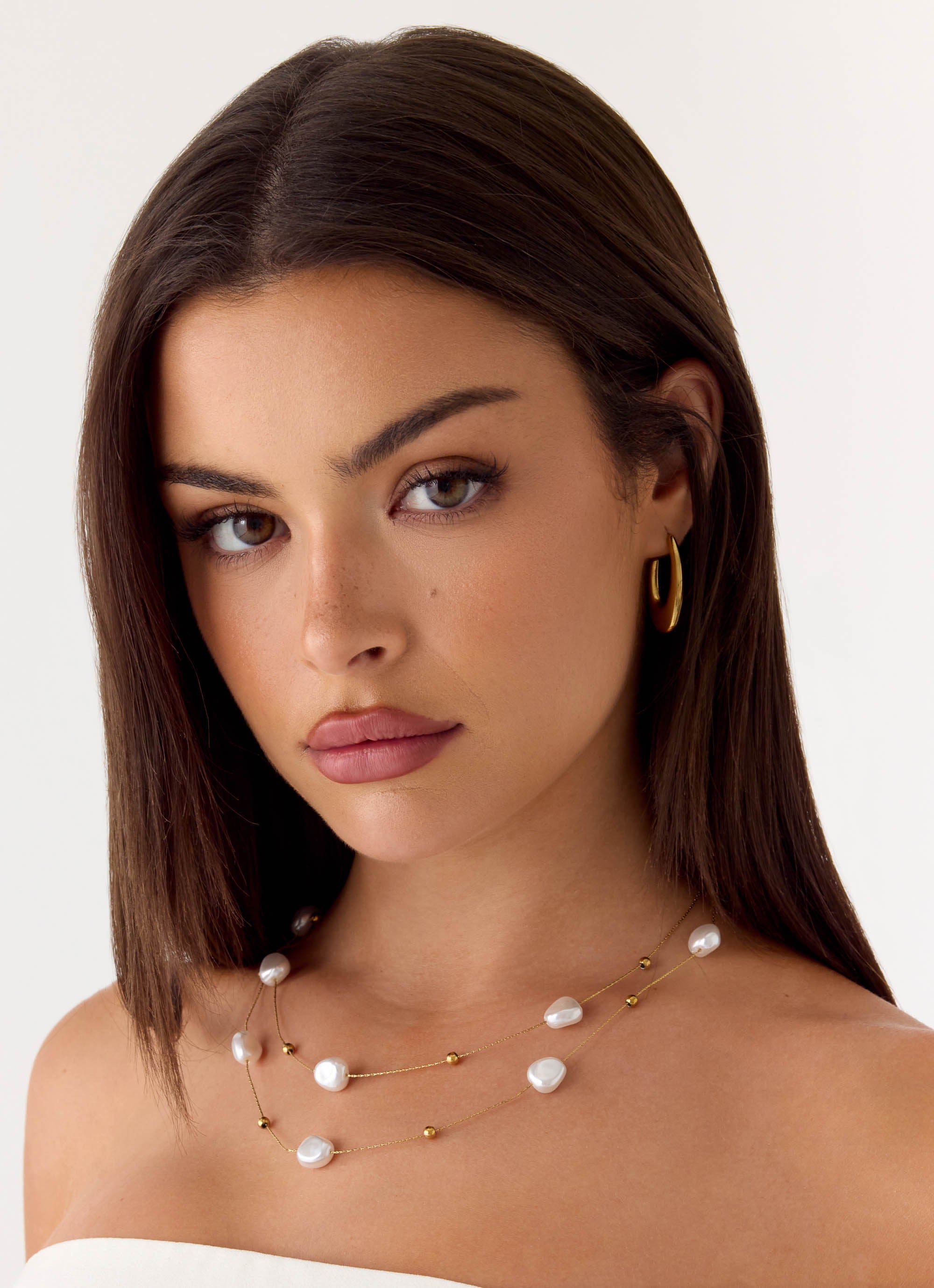 Serena Pearl Necklace Pearl Gold Peppermayo UK serena-pearl-necklace-pearl-gold-peppermayo-uk