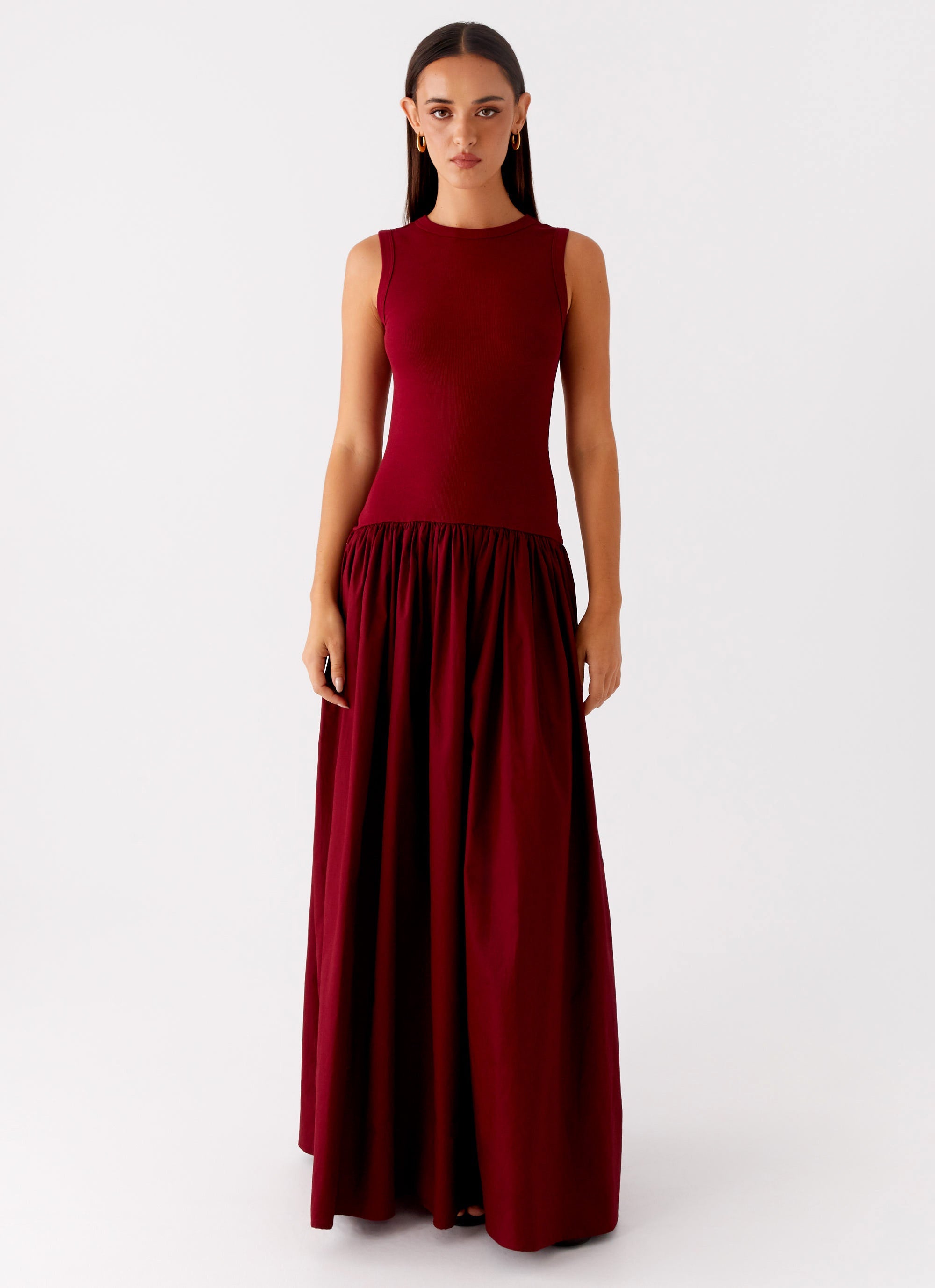 Burgundy Floral Devore Long Sleeve Maxi Dress Dresses Burgundy Floral Devore Long Sleeve Maxi Dress Dresses