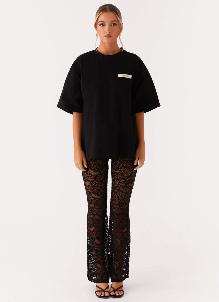 Signature Oversized Tee - Black