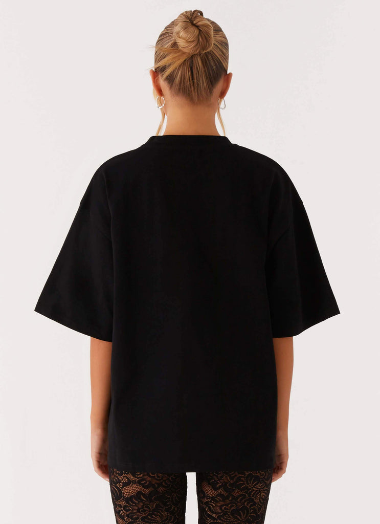 Signature Oversized Tee - Black