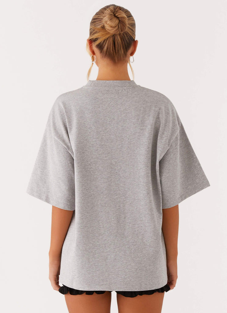 Signature Oversized Tee - Grey