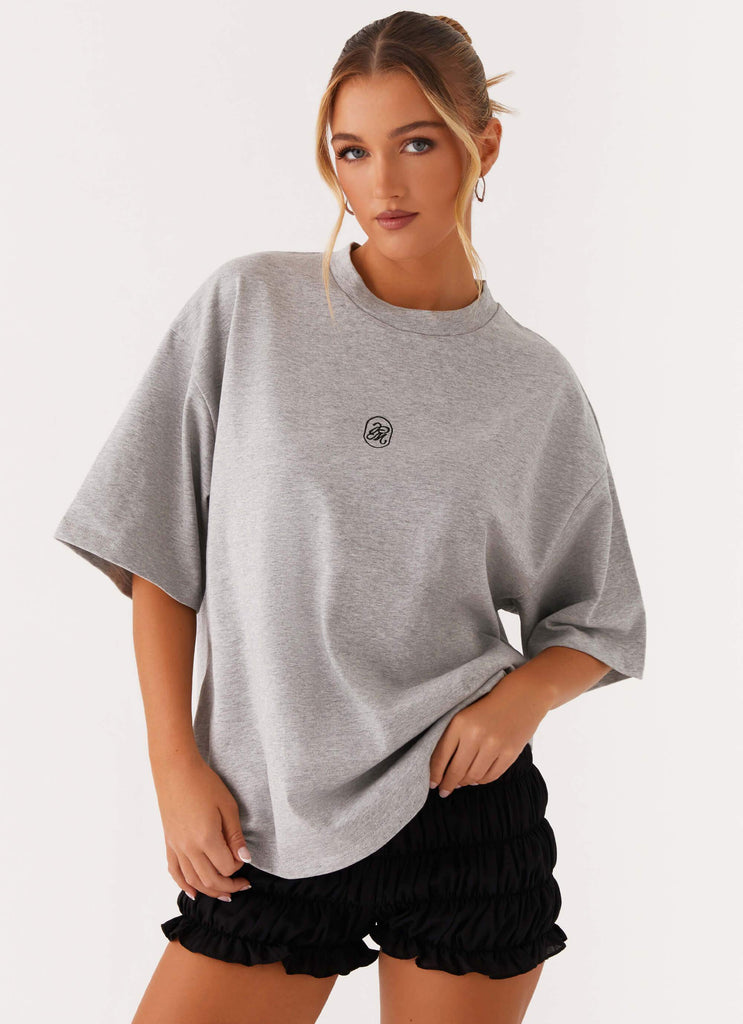 Signature Oversized Tee - Grey