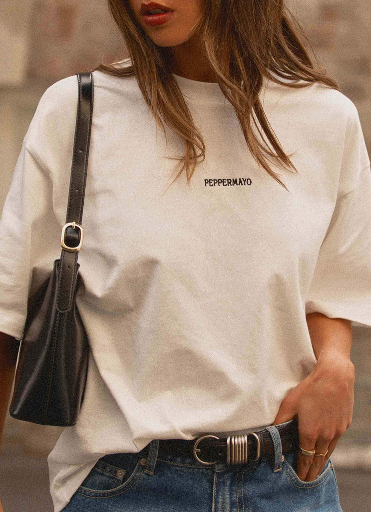 Signature Oversized Tee - White