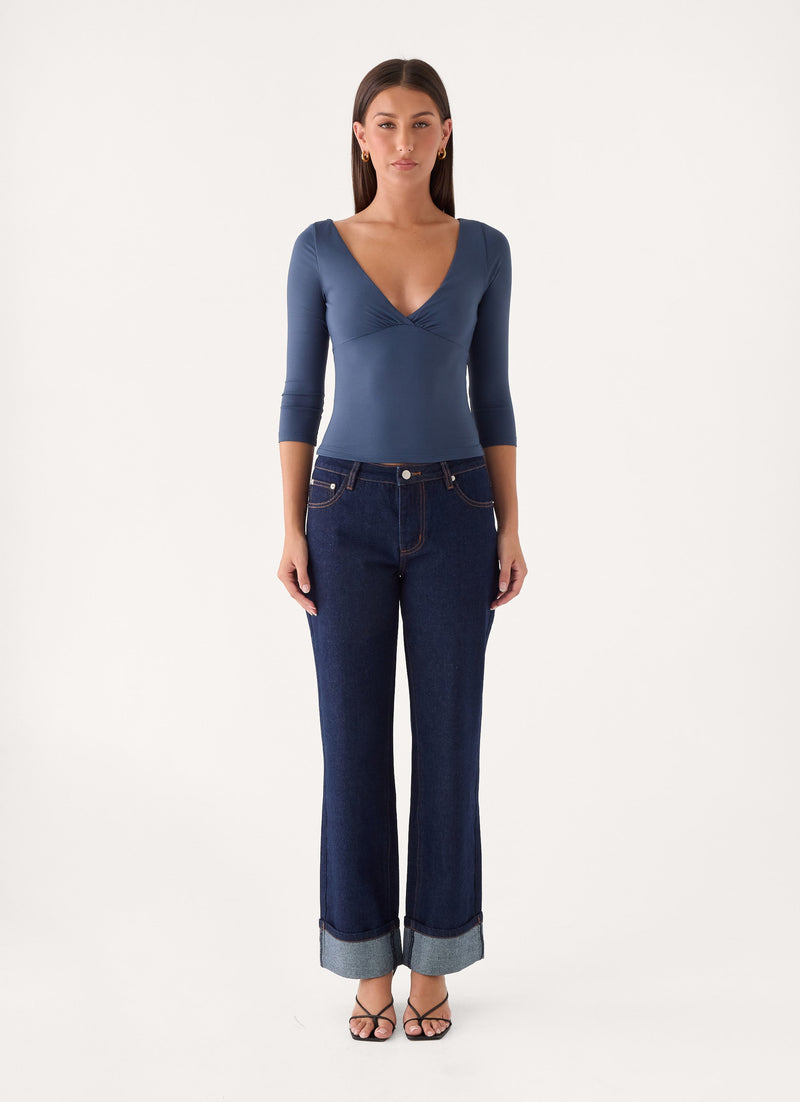 Slow Days Top - Navy