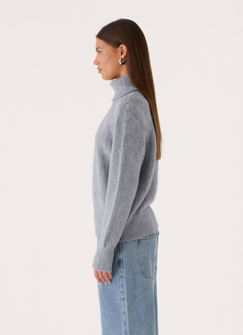 Snow Muse Knit Sweater - Grey