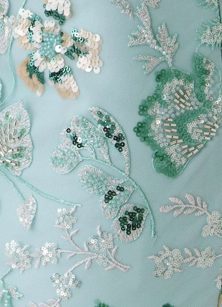 Solaire Low Rise Mini Skirt - Pistachio