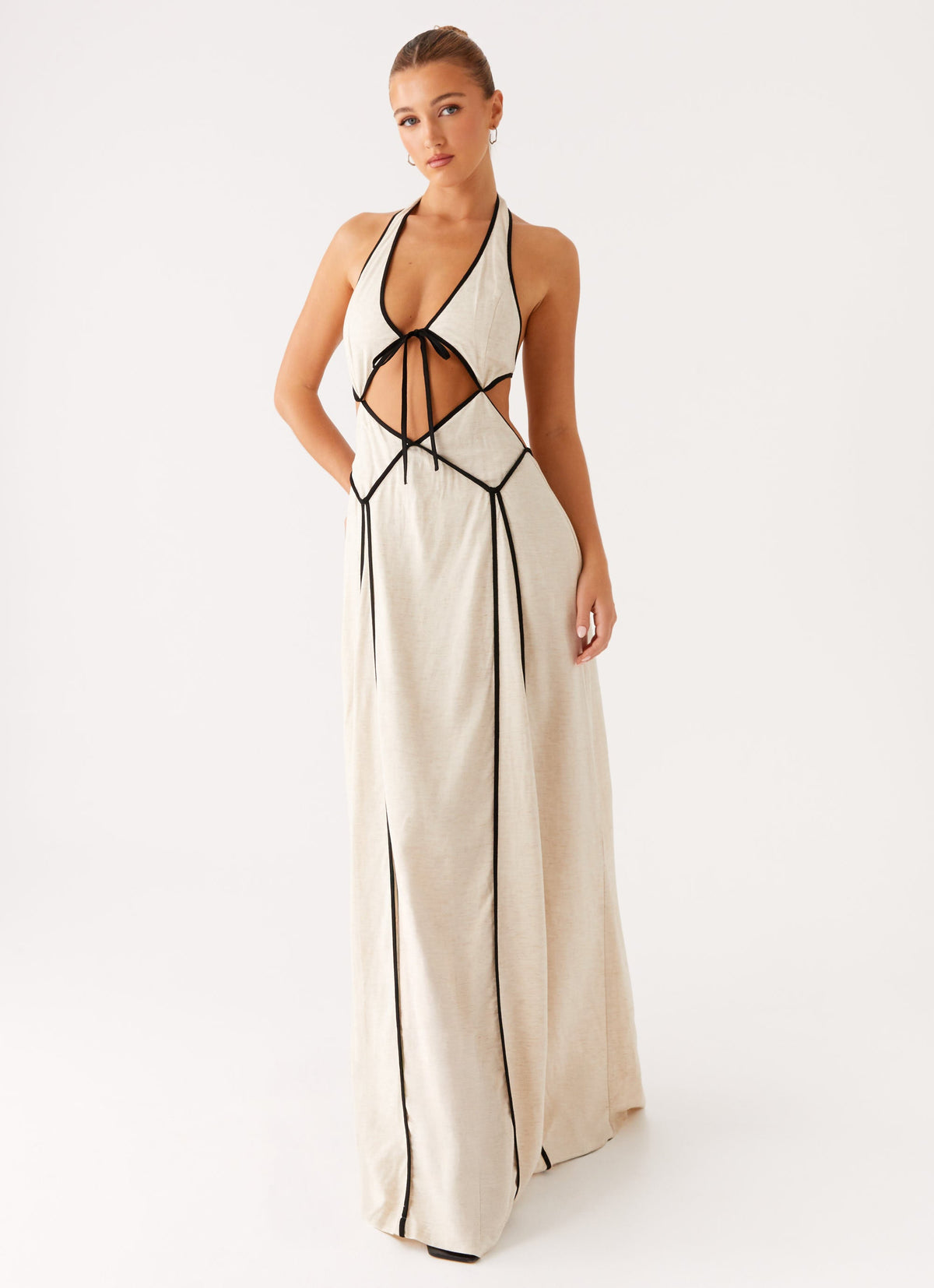 Sonnet Cotton Maxi Dress - Oatmeal