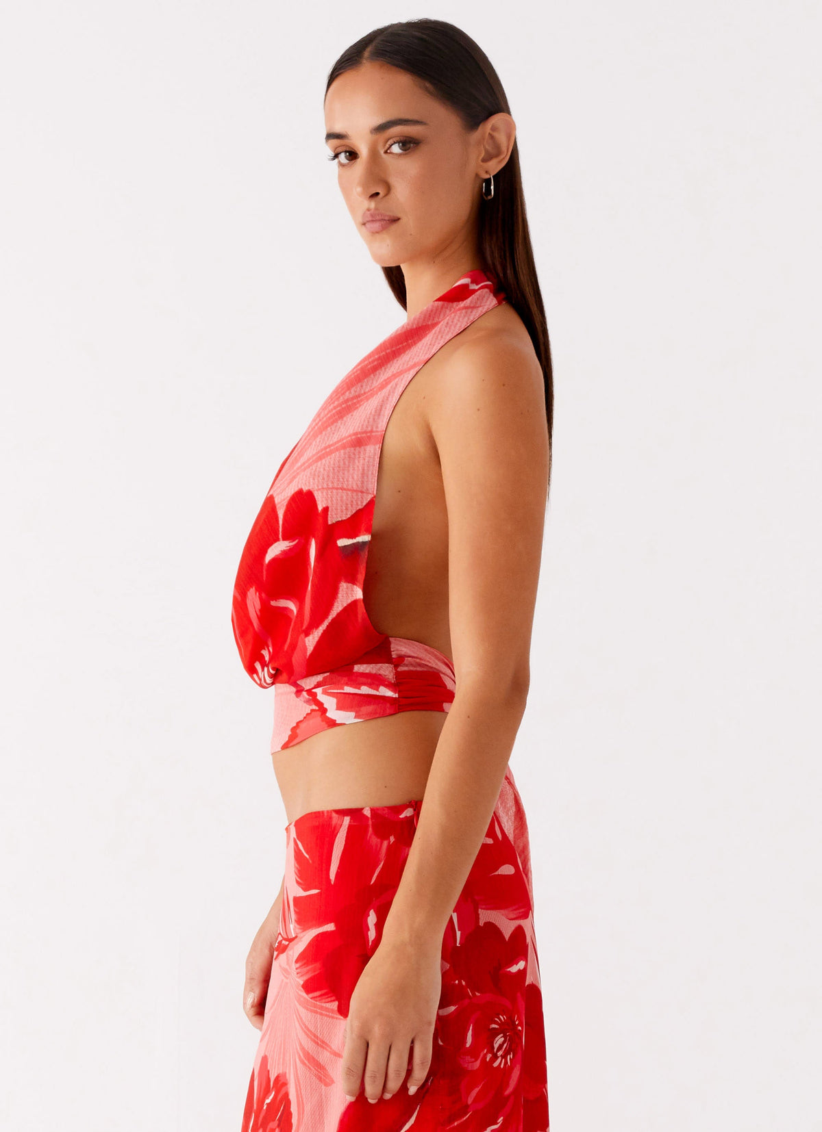 Soren Halter Top - Sicily Sunsets Print