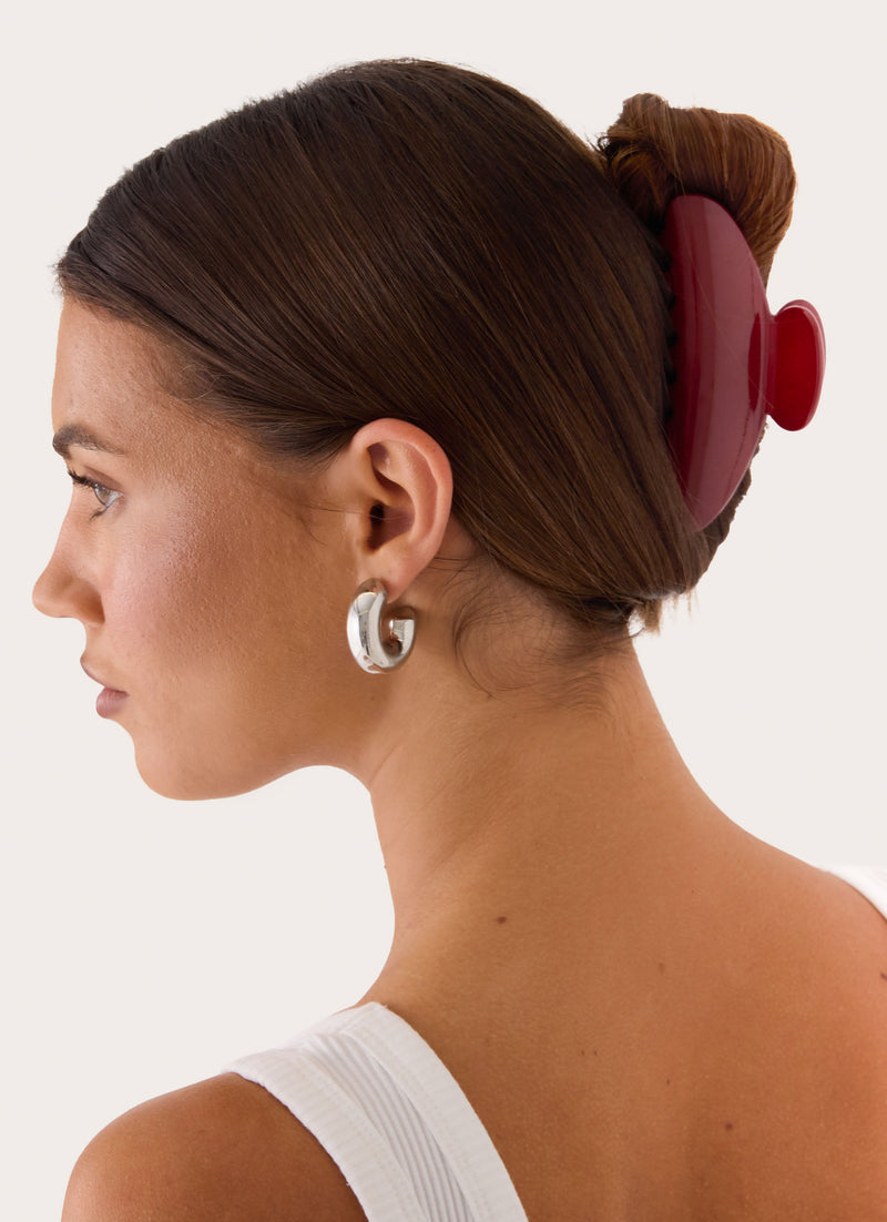 Sporty Chic Claw Clip - Red
