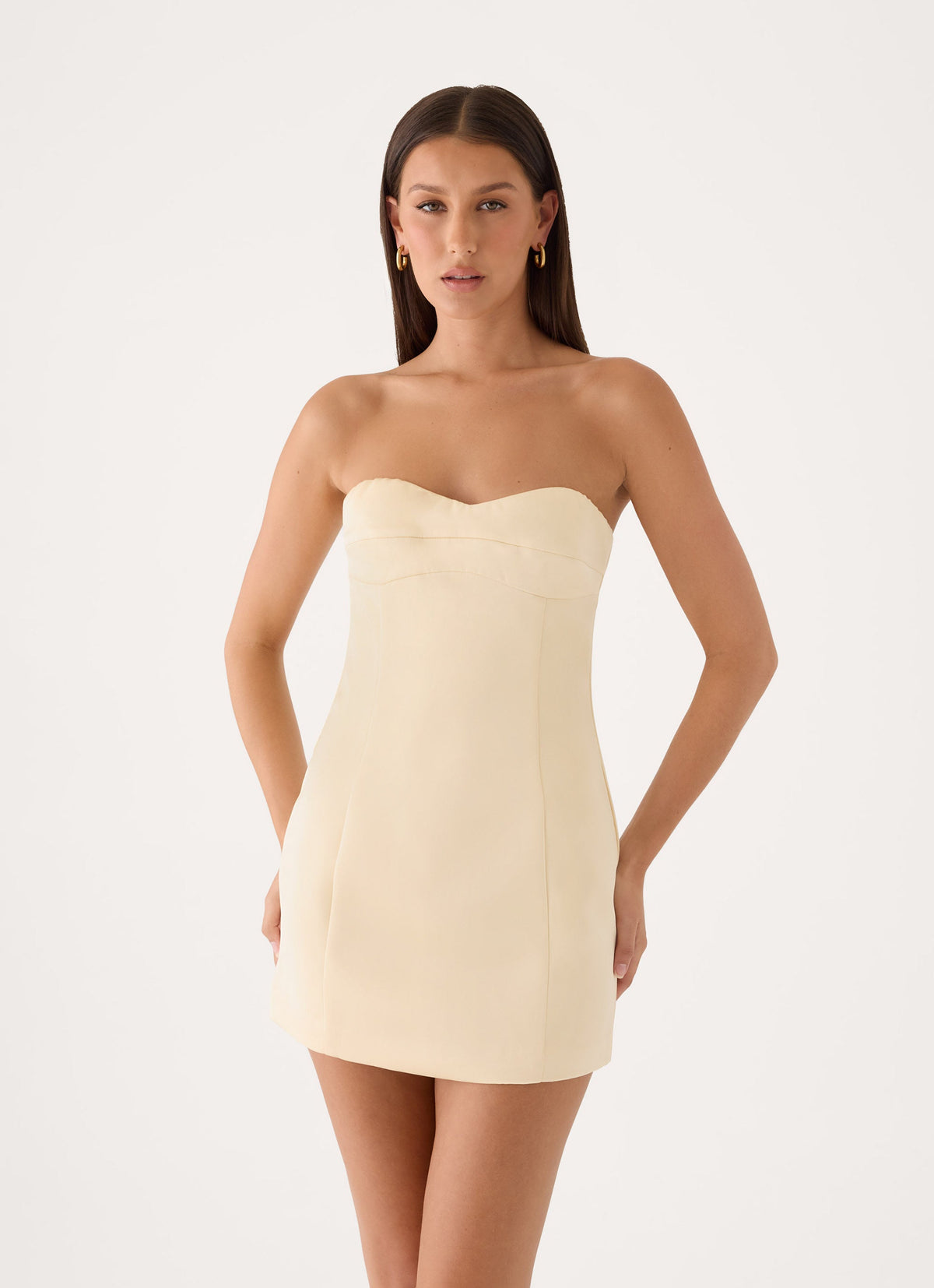 The Spotlight Mini Dress - Champagne