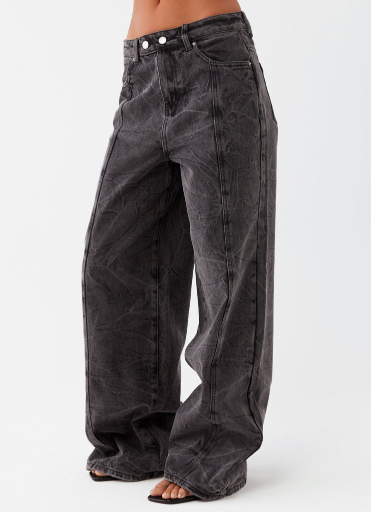 Stacey Denim Jeans - Washed Black