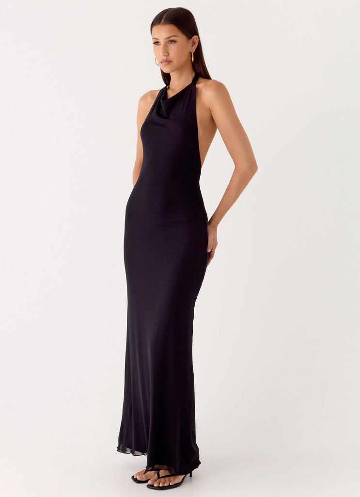 Starlight Nights Maxi Dress - Black