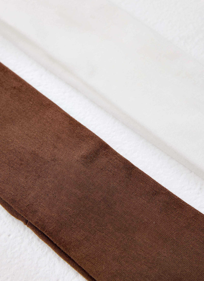 Starlit Girl Sweatband Set - Chocolate/Ivory