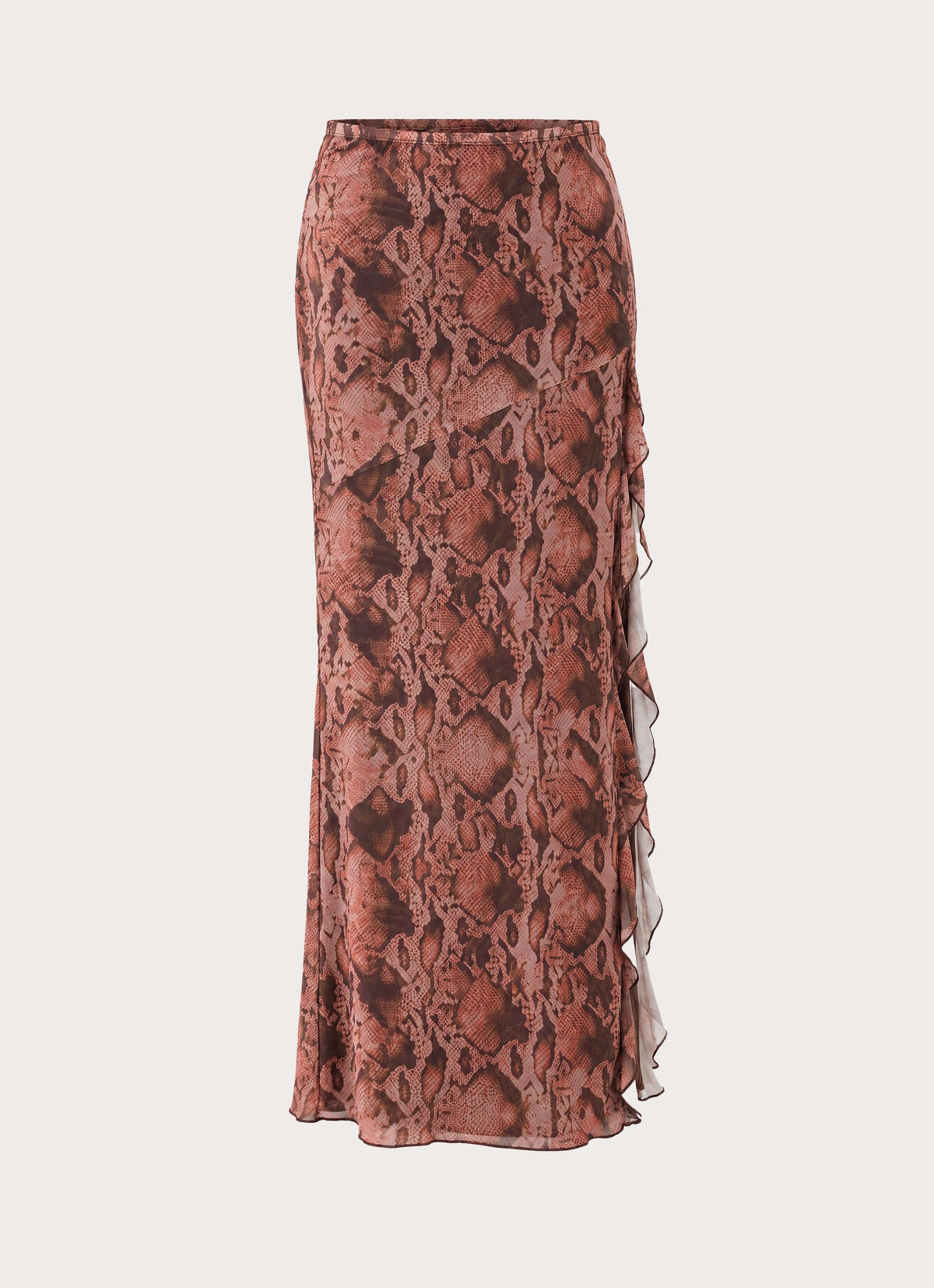 Strike First Maxi Skirt - Snake Print