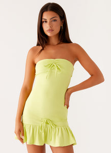 Tabi Mini Dress - Sunny Lime