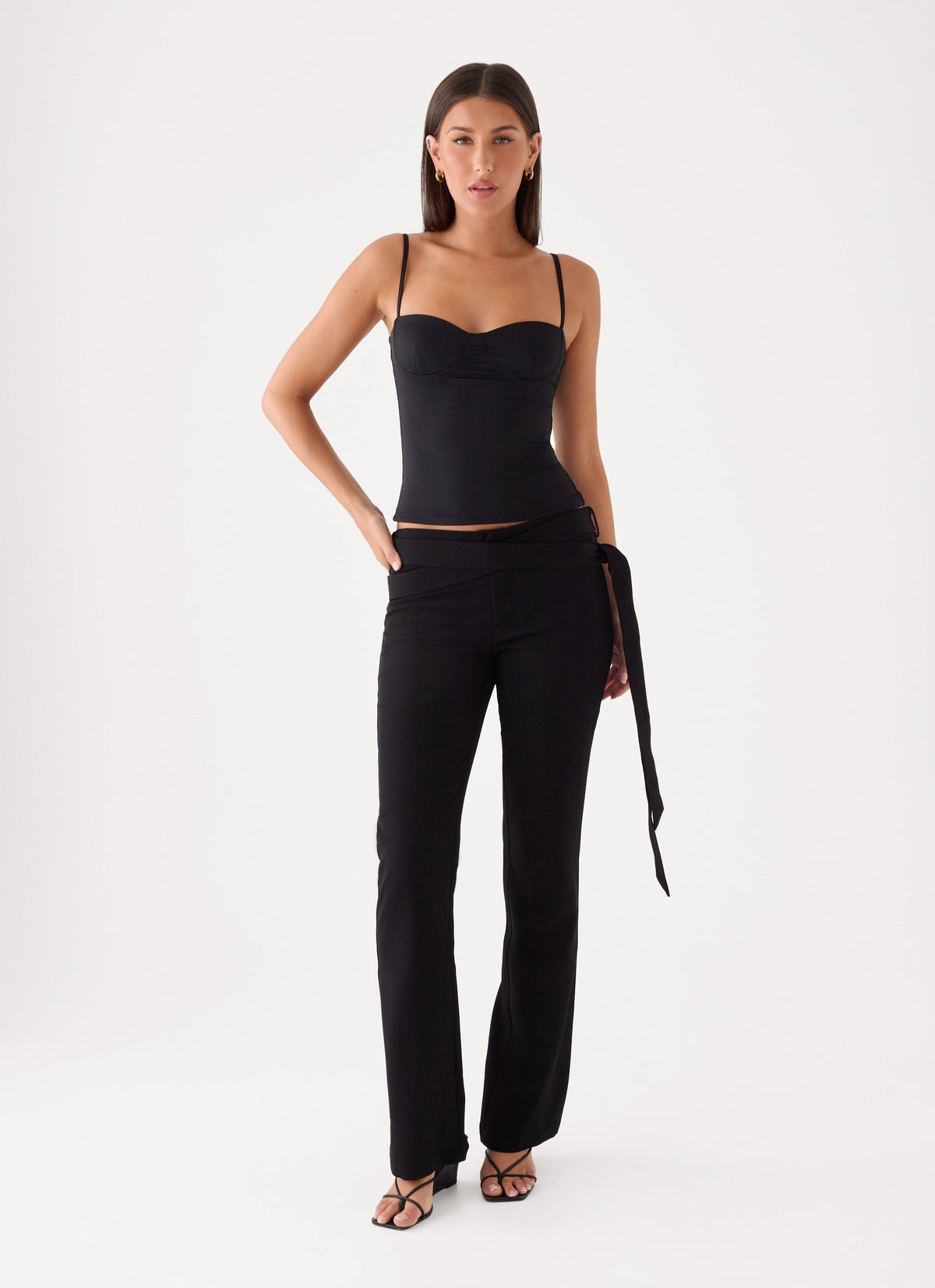 Tamara Low Rise Pant - Washed Black