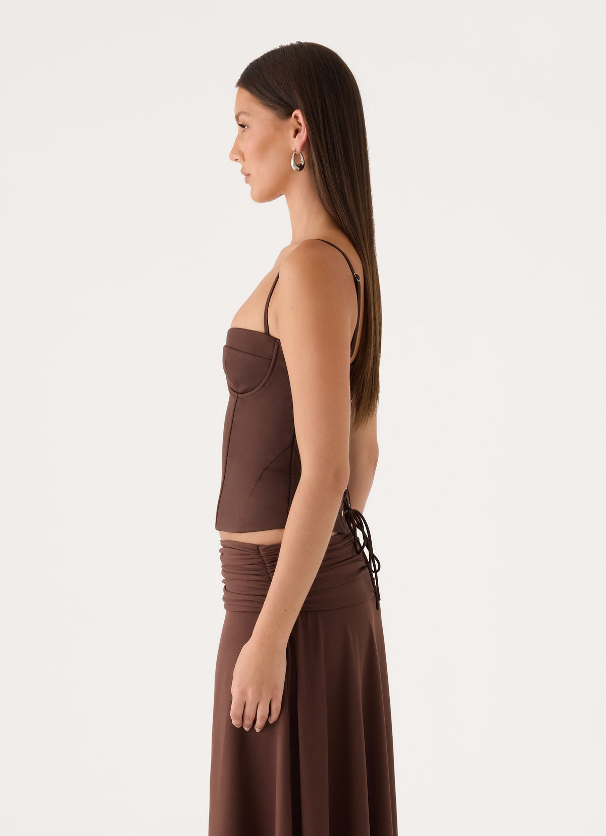 Tayana Corset Top - Chocolate