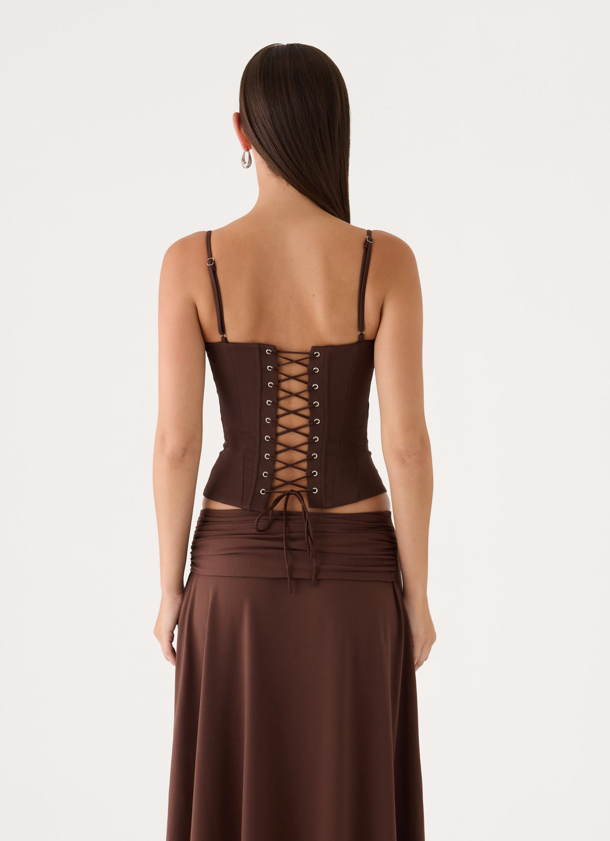 Tayana Corset Top - Chocolate