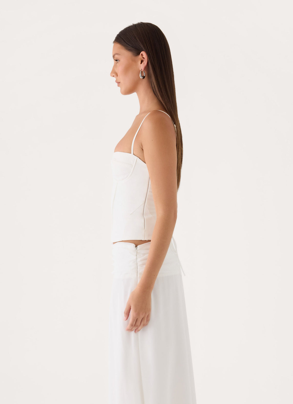 Tayana Corset Top - White