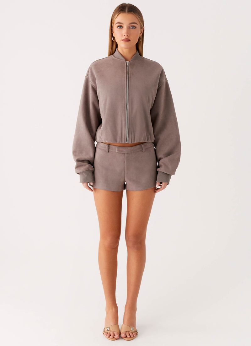 Thats Chill Mini Shorts - Grey