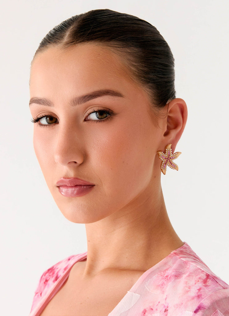 Tidebreaker Earrings - Pink