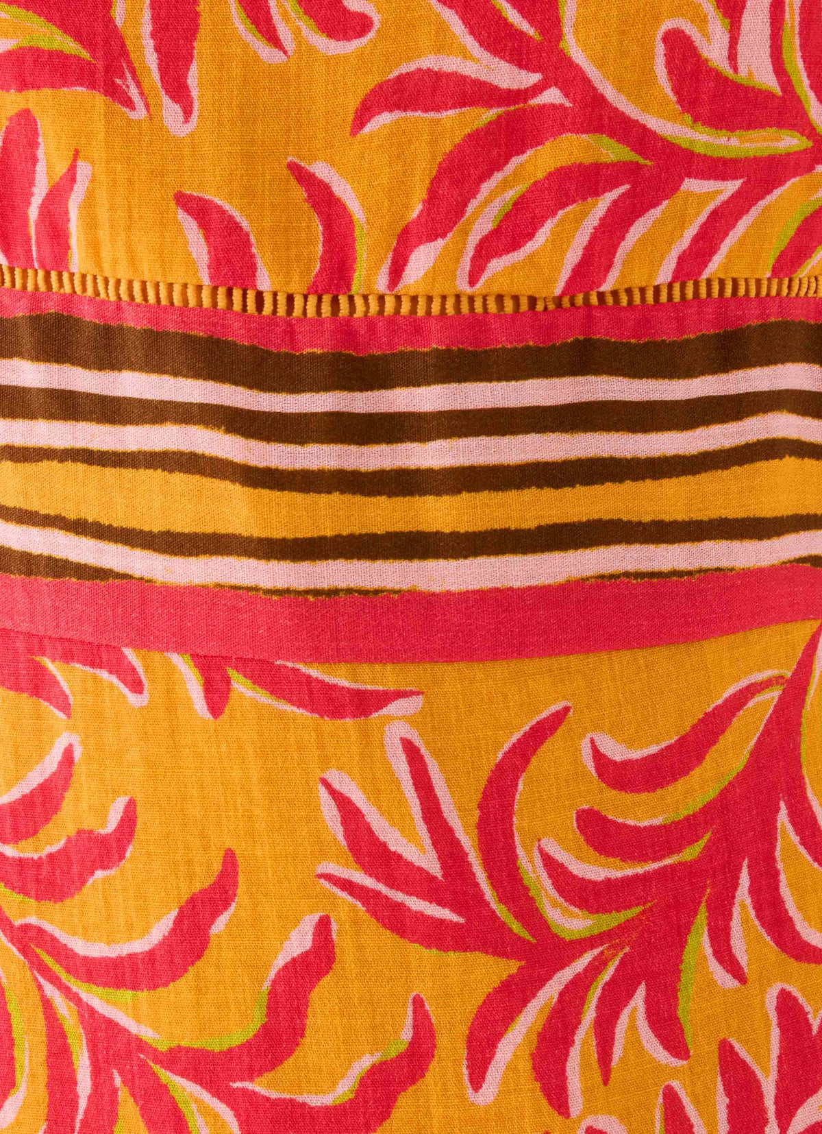 Tropic Love Mini Dress - Saffron Palm Print