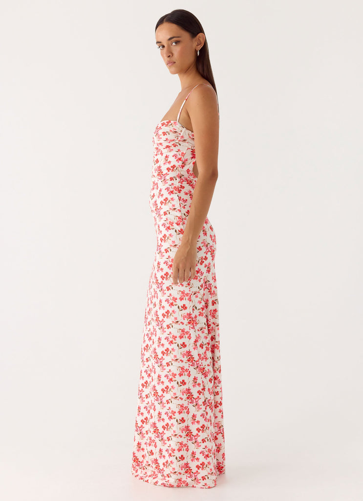 Vamonos Maxi Dress - Porcelain Rose