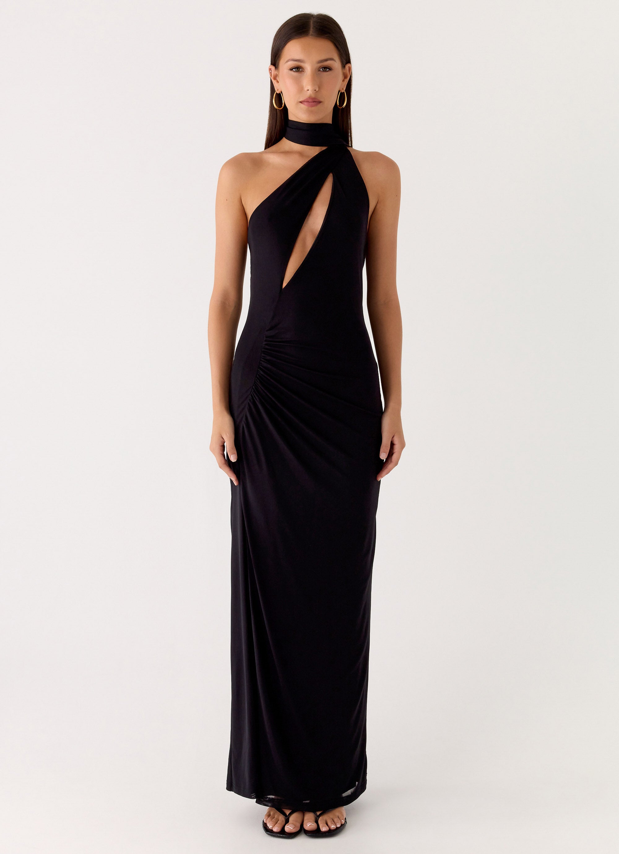 Velvet Vacation Scarf Maxi Dress