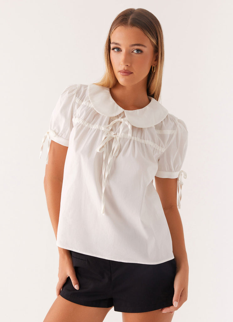 Vivi Babydoll Top - White